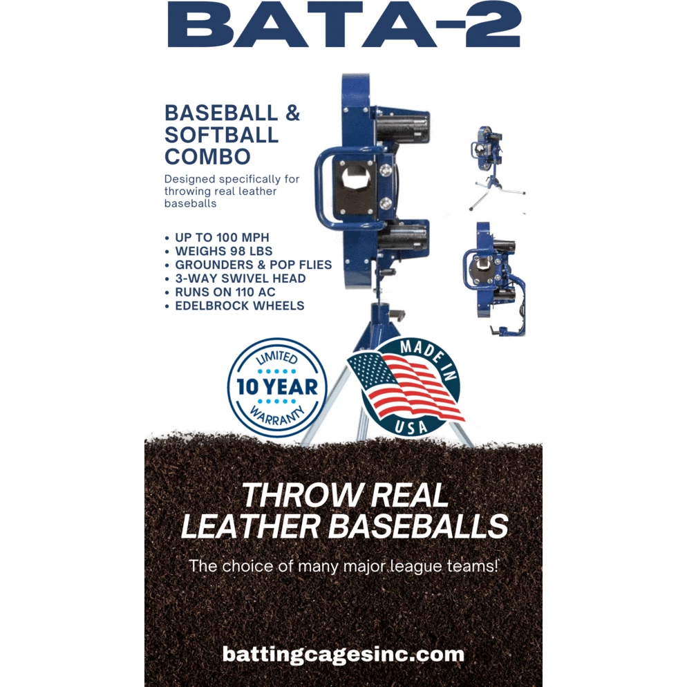 BATA 2 Bb/Sb Combination Pitching Machine PM Bata2 C 10