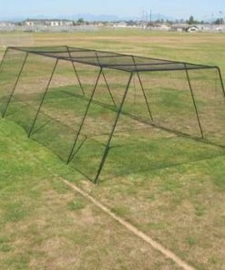 Batting Cages BATCO #21 Trapezoid Batting Cage Net W/ Frame Corner Kit