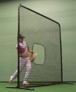 Softball Screens BCI 7' X 7' Softball Protective Screen W/ Wheel Kit BBK-SB-SQSCR-7X7-W-PNET-WHEELS