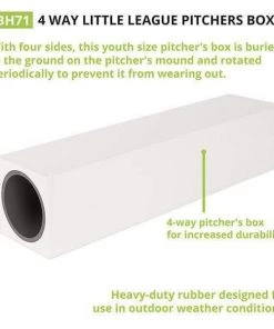 Pitching Mound Rubber Champion Sports 4 Way Youth Pitcher's Box Pitching Rubber BH71