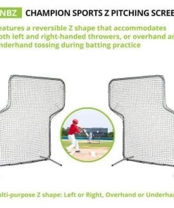 Baseball L-Screens Champion Sports 5' X 7' Pitching