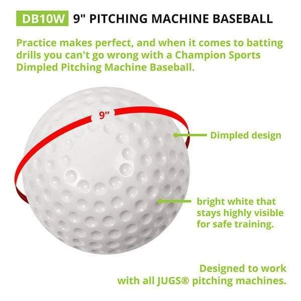 Pitching Machine Balls Champion Sports Dimpled Pitching Machine Baseball DB10