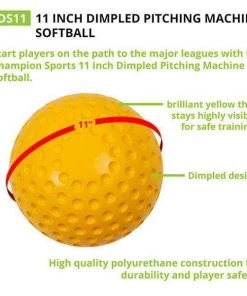 Pitching Machine Balls Champion Sports Dimpled Pitching Machine Softball DS