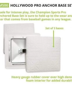 Champion Sports Hollywood Pro Anchor Base Set M500 Home Plates & Bases