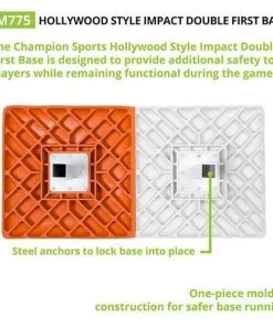 Home Plates & Bases Champion Sports Hollywood Style Impact Double First Base M775