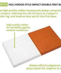 Home Plates & Bases Champion Sports Hollywood Style Impact Double First Base M775