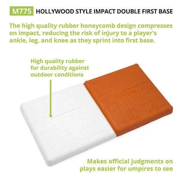 Home Plates & Bases Champion Sports Hollywood Style Impact Double First Base M775