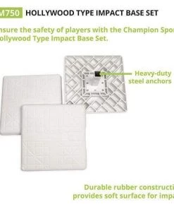 Champion Sports Hollywood Type Impact Base Set M750 Home Plates & Bases