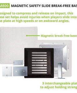 Home Plates & Bases Champion Sports Magnetic Safety Slide Break-Free Base M800