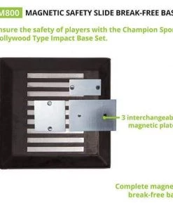 Home Plates & Bases Champion Sports Magnetic Safety Slide Break-Free Base M800