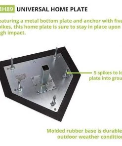 Home Plates & Bases Champion Sports Metal Bottom Universal Home Plate BH89