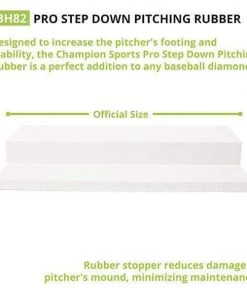 Pitching Mound Rubber Champion Sports Official Size Pro Step Down Pitching Rubber BH82