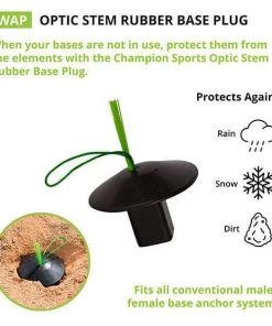 Home Plates & Bases Champion Sports Optic Stem Rubber Base Plug WAP