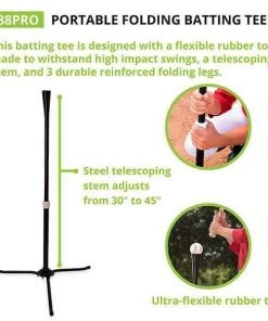 Champion Sports Portable Folding Batting Tee 88PRO Batting Tees