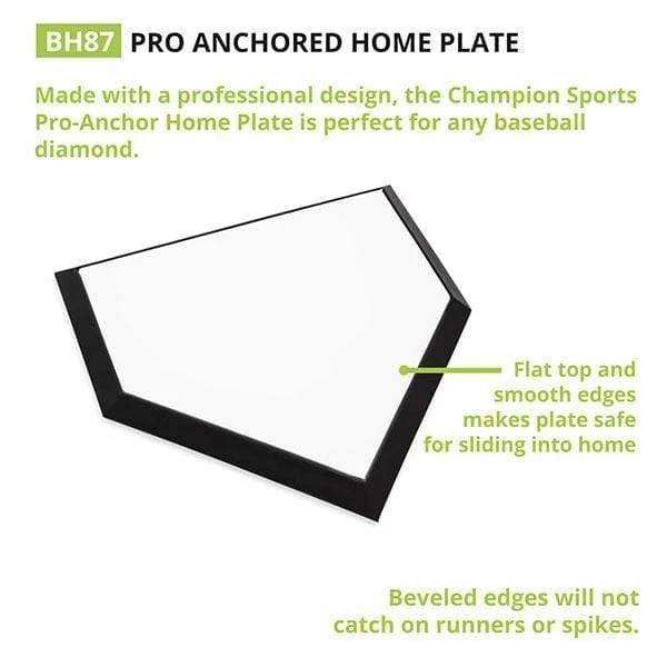 Home Plates & Bases Champion Sports Pro-Anchor Home Plate BH87