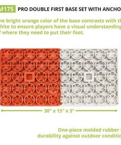 Home Plates & Bases Champion Sports Pro Double First Base W/ Anchors M175