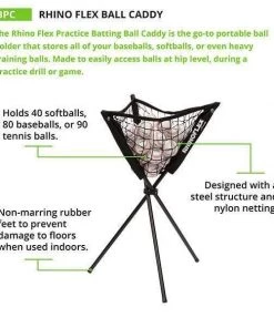 Champion Sports Rhino Flex Practice Ball Caddy RBPC Ball Carts