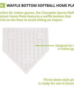 Home Plates & Bases Champion Sports Waffle Bottom Softball Home Plate 96