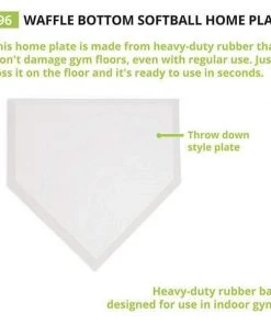 Home Plates & Bases Champion Sports Waffle Bottom Softball Home Plate 96