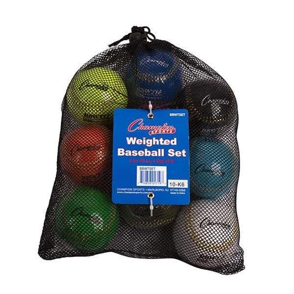 Champion Sports Weighted Baseball Set Of 9 BBWTSET