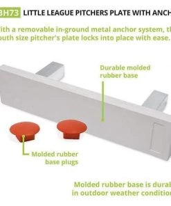 Champion Sports Youth Pitcher's Plate W/ Ground Anchors BH73