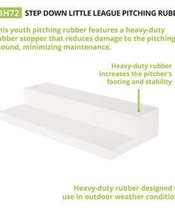 Pitching Mound Rubber Champion Sports Youth Step Down Pitching Rubber BH72