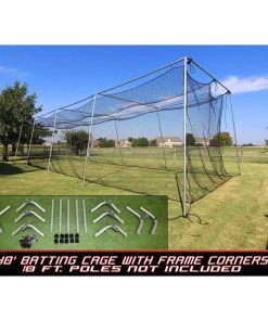 Cimarron Sports Cimarron #24 Batting Cage Net With Frame Corner Kit