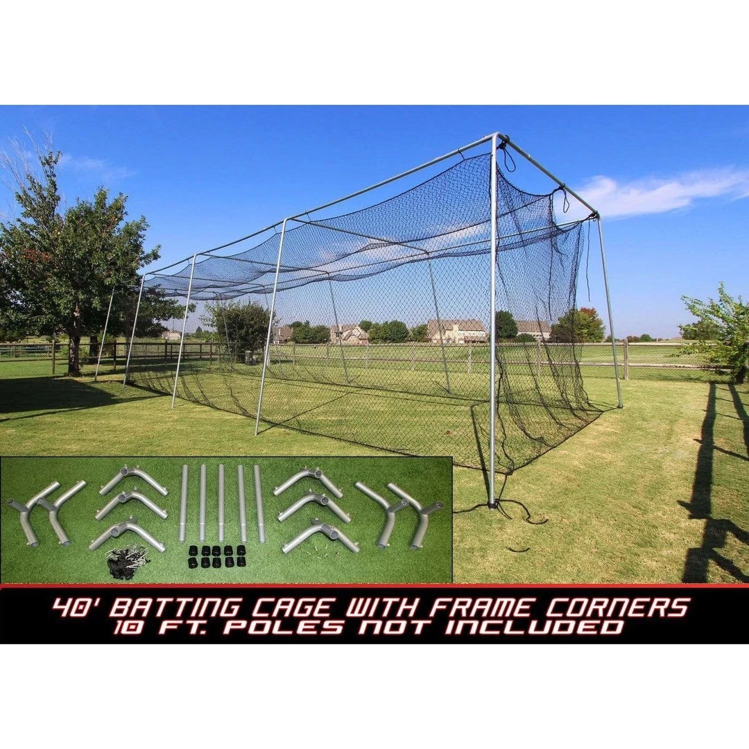 Cimarron Sports Cimarron #24 Batting Cage Net With Frame Corner Kit
