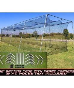 Cimarron Sports Cimarron #24 Batting Cage Net With Frame Corner Kit