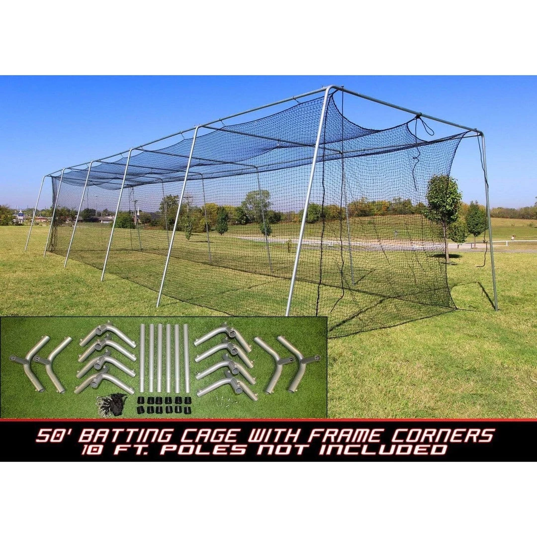 Cimarron Sports Cimarron #24 Batting Cage Net With Frame Corner Kit