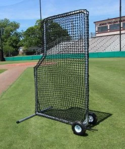 Cimarron Sports Baseball L-Screens Cimarron 7' X 4' #84 Pitchers L-Screen W/ Wheels CMH-7x484PLNFW