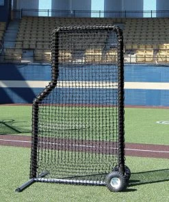Cimarron Sports Cimarron 7' X 4' #84 Pitchers L-Screen W/ Wheels & Padding CMH-7x484PLNFWP