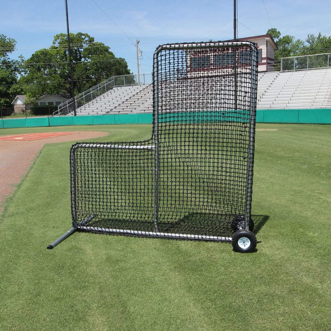 Cimarron Sports Baseball L-Screens Cimarron 7' X 7' #84 Pitchers L-Screen W/ Wheels CMH-7x784PLNFW