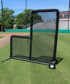 Cimarron Sports Baseball L-Screens Cimarron 7' X 7' #84 Pitchers L-Screen W/ Wheels & Padding CMH-7x784PLNFWP