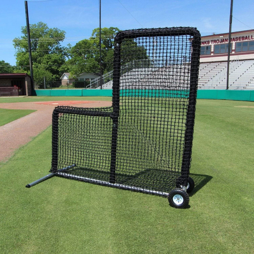Cimarron Sports Baseball L-Screens Cimarron 7' X 7' #84 Pitchers L-Screen W/ Wheels & Padding CMH-7x784PLNFWP