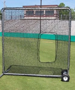 Cimarron Sports Cimarron 7' X 7' #84 Softball Pitching Screen W/ Wheels CMH-7x784PSBNFW Softball Screens