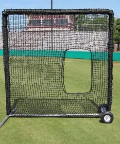 Cimarron Sports Softball Screens Cimarron 7' X 7' #84 Softball Pitching Screen W/ Wheels & Padding CMH-7x784PSBNFWP
