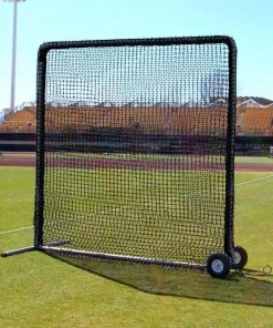 Cimarron Sports Infield Protection Screens Cimarron 8' X 8' #84 Field Protection Screen W/ Wheels & Padding CMH-8x884PFieldNFWP