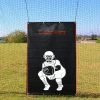 Rubber & Vinyl Backstops Cimarron Sports 4x6 Vinyl Backstop With Catcher Image CM-4x6CVBS