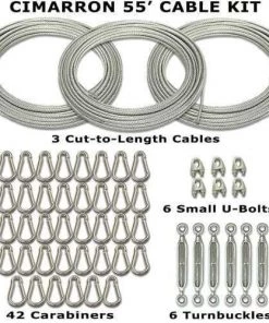 Batting Cage Frames Cimarron Sports 55' Indoor Batting Cage Cable Kit CM-55CABKIT