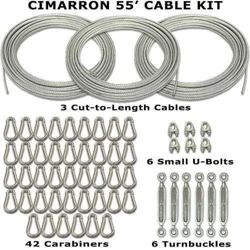 Batting Cage Frames Cimarron Sports 55' Indoor Batting Cage Cable Kit CM-55CABKIT