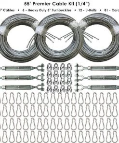 Cimarron Sports 55' Indoor Premier Batting Cage Cable Kits