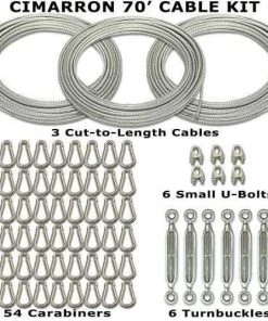 Cimarron Sports 70' Indoor Batting Cage Cable Kit CM-70CABKIT Batting Cage Frames