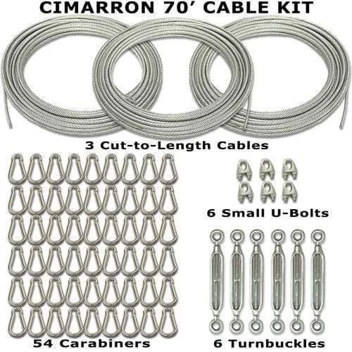 Cimarron Sports 70' Indoor Batting Cage Cable Kit CM-70CABKIT Batting Cage Frames