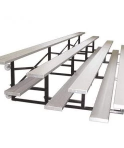Indoor & Outdoor Seating First Team Fanstand Indoor Tip-N-Roll Bleachers