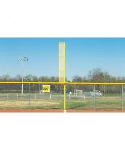 Fisher Athletic 21' H Varsity Foul Poles W/ Ground Sleeves FP20GS (Pair)