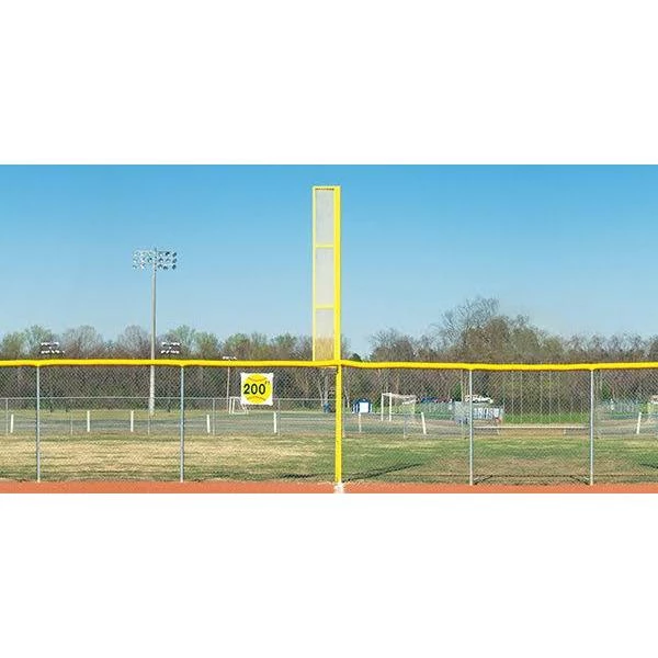 Fisher Athletic 21' H Varsity Foul Poles W/ Ground Sleeves FP20GS (Pair)