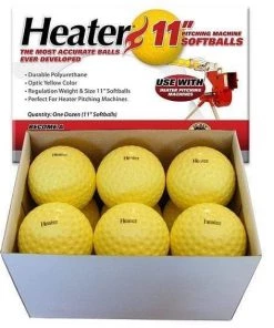 Heater Sports Heater 11'' Dimpled Pitching Machine Softballs (1 Dozen) PMB34