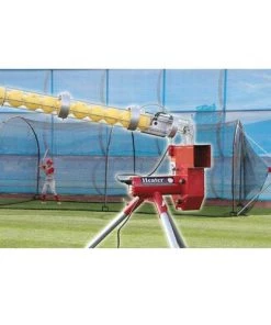 Heater Sports Heater Baseball Pitching Machine W/ Xtender 24' Batting Cage HTRBB699 Pitching Machines W/ Batting Cage