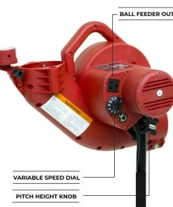 Heater Sports Pitching Machines W/ Batting Cage Heater BaseHit Pitching Machine W/ PowerAlley 22' Batting Cage BH399